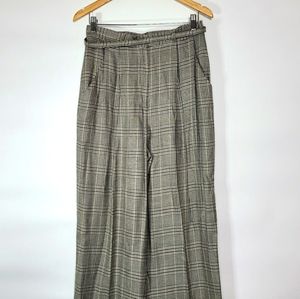 Express straight leg plaid Trousers